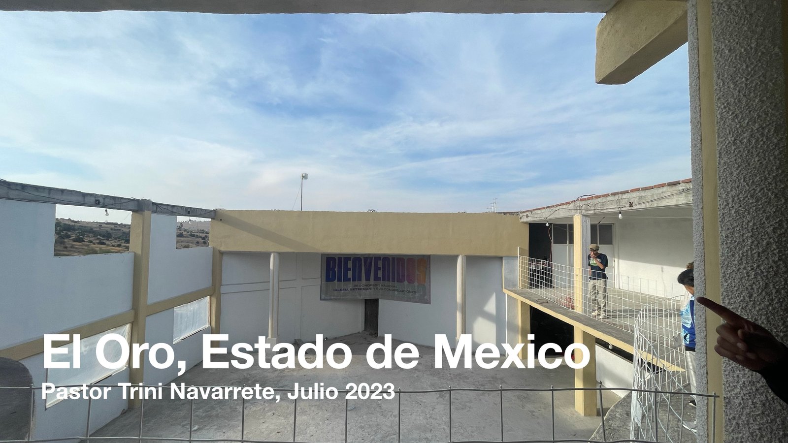 Construcción de iglesia en El Oro, Estado de México